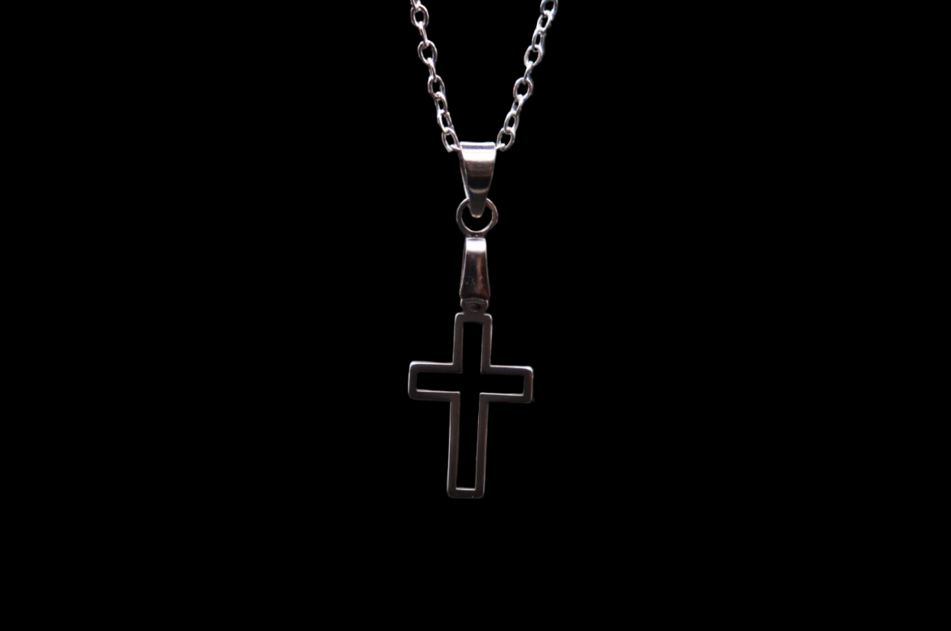 Kors halsband i 925 silver och 18k guld Halsband  "Linnea"