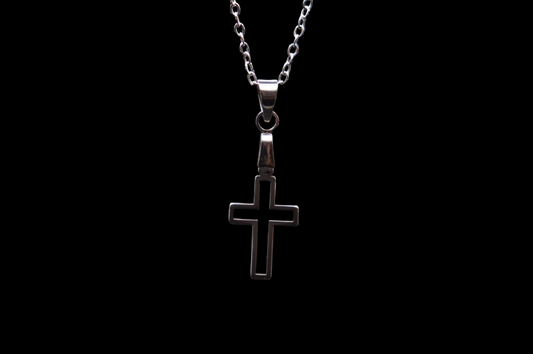 Kors halsband i 925 silver och 18k guld Halsband  "Linnea"